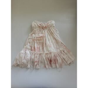 Olivaceous Dress‎ Tie Dye Babydoll Mini Cocktail Party Boho Cottagecore Medium